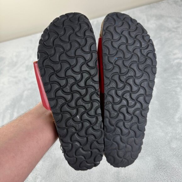 Birkenstock Madrid Red Leather Sandals Women’s Size 40 Narrow - Picture 9 of 10